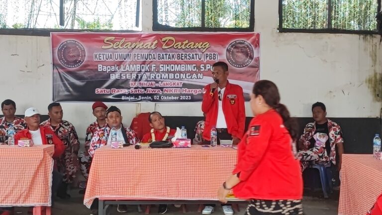 Kunjungan Ketua Umum DPP Pemuda Batak Bersatu Ke Kota Binjai